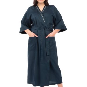 DOLLY VESTAGLIA IN PIQUET DI PURO COTONE